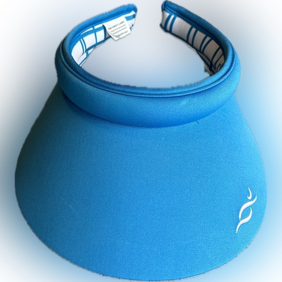 NANCY LOPEZ💫Women’s Blue/White Printed Sport Visor - Picture 1 of 10